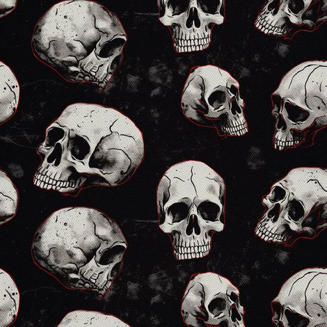 Tela Oxford decorativa para exteriores - Motivo de calavera I DX4896 (1/5)
