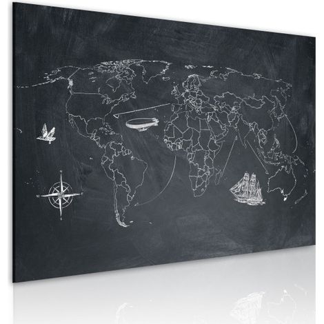 Tableau Imprimé "Voyage Autour du Monde" 40 x 60 cm (1/2)
