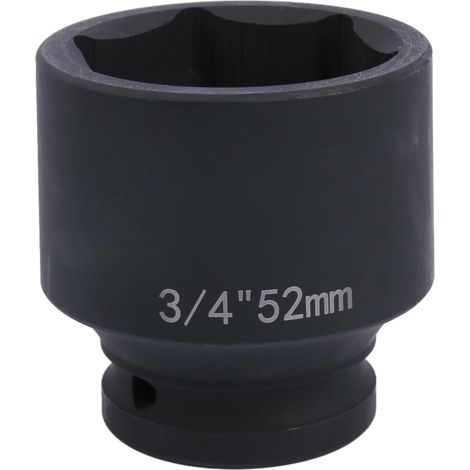 Clé à douille hexagonale de 52 mm, 3/4" en acier au chrome-molybdène, pour changement de roue et atelier (1/5)
