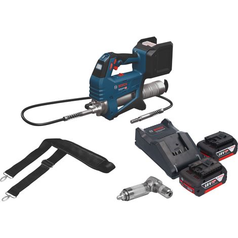 Pompe à graisse sans fil Bosch GFP 18V-10 18 V 10 000 psi + 2 batteries 5,0 Ah + chargeur (1/5)