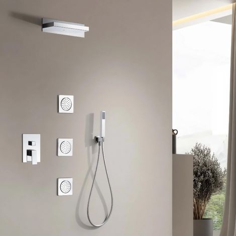IMEX - columna ducha empotrada con grifo cromado (1/5)
