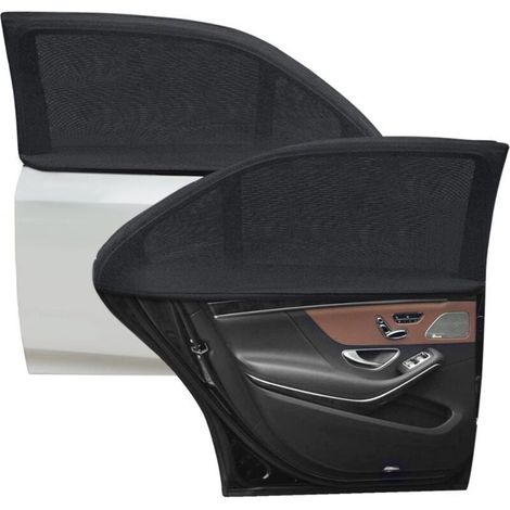Pare Soleil Voiture Bébé, 4 Pièces Chaussette Voiture Résistance Maximale Aux UV, Convient à La Plupart des Voitures avec Une Bande Autocollante, Facile à Installer Et à Retirer(XL)Toutes les f (1/5)