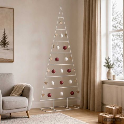 vidaXL Albero di Natale in metallo KUOPIO 210 cm (1/5)