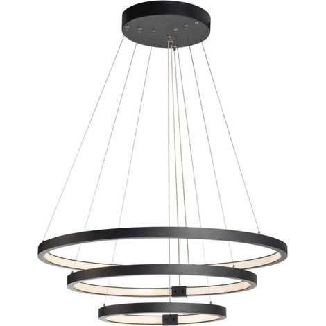 Suspension LED ONE TRIPLE intérieur noir LED 64W IP 20 - SLV - 1002913 (1/5)