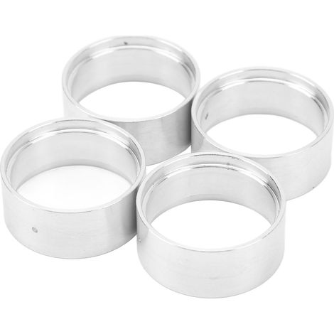 Lot léger de 4 bagues de verrouillage interne pour jante RC 1.0 pouce, anneau de roue beadlock compatible Axial SCX24 1/24, couleur argent. (1/5)