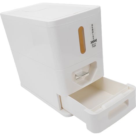 Distributeur de riz hermétique de comptoir, récipient de rangement pour aliments secs et céréales, petit format, idéal pour la cuisine et le garde-manger. (1/5)