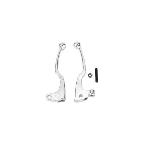 Leviers d'embrayage de guidon, levier de frein à poignée de moto Silver Perfect Fit Perfect Fit pour la mise à niveau (1/5)