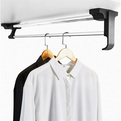 Filiyano-Barre de penderie extensible - Cintre extensible pour pantalons, tringle à vêtements extensible, pour ranger vêtements, pantalons, vestes (1/5)