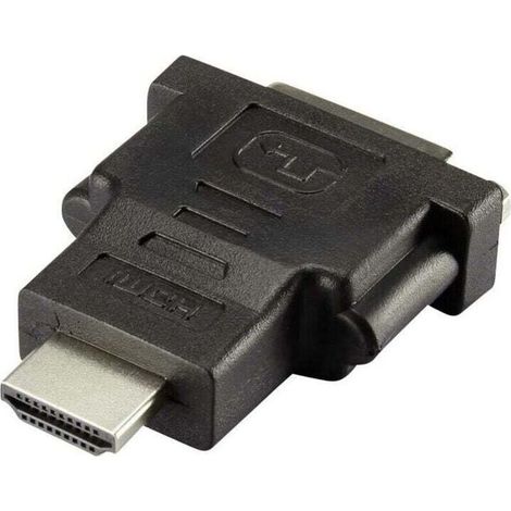 Adaptateur HDMI mâle vers DVI femelle 24+1 broches, noir – RF-4212231 (1/2)