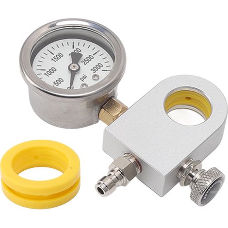Adaptateur de recharge CO2 pour SodaStream DUO/Terra/Art avec manomètre et valve de détente, raccord rapide 8mm, aluminium (1/5)