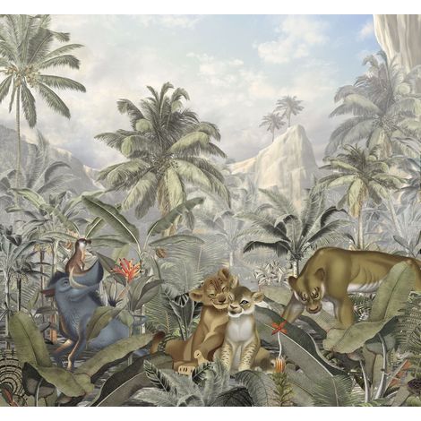 papier peint panoramique Le Roi lion vert - Disney (1/3)
