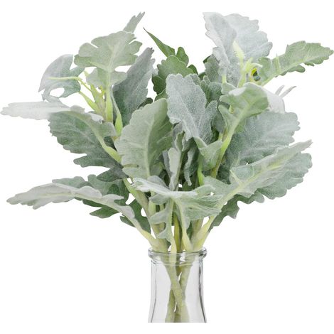 Feuillage Artificiel Mouton - Branche Fausse 33 cm - Pour Bouquets Mariage Décoration Intérieure Extérieure - Lot de 3 (1/5)