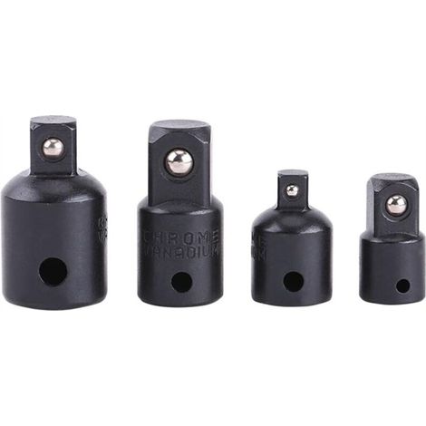 Set di 4 adattatori/prolungatori da 1/2", 3/8", 1/4" per bussole e chiavi