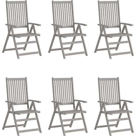 Maison Exclusive - Hochlehner Verstellbar 6 Stk. mit Auflagen Mas