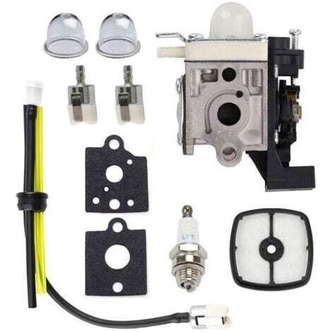 Kit carburateur de 10 pièces pour débroussailleuse ECHO SRM-2320T, 21,2 cm³, comprenant filtre à air, bougies d’allumage, durite de carburant et joints
