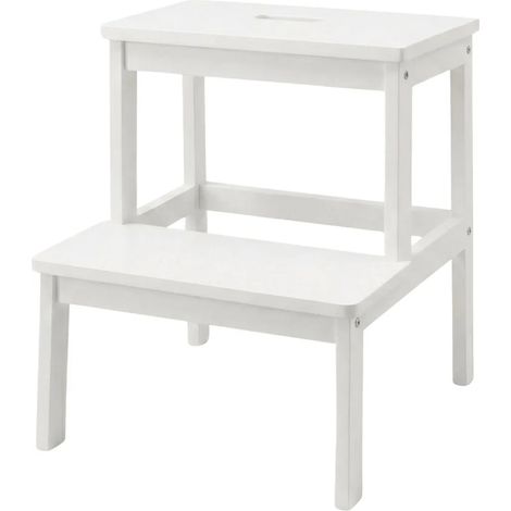 Tabouret en bambou avec marchepied KROK, hauteur 46 cm (1/5)