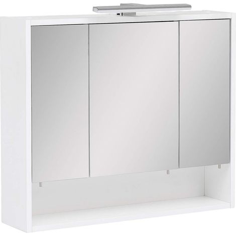Armoire à Miroir, Blanc Mat, 70,0 x 16,0 x 65,6 cm (1/5)