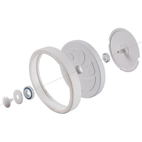 Kit de roue d'aspirateur pour piscine Polaris 280 480 avec roulements à billes composés souples résistants aux débris (1/5)