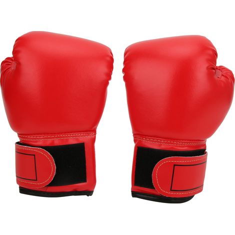 Gants de Boxe Enfant en Cuir PU Respirant pour Entraînement Sanda et Sac de Frappe (1/5)