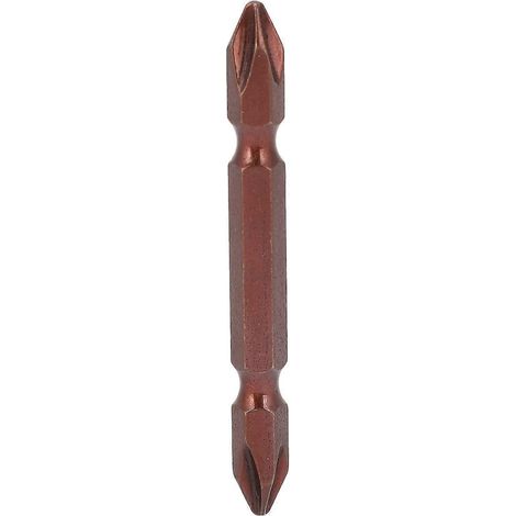 Ensemble de 5 embouts de tournevis en acier allié, accessoires de perçage à double tête avec manche long, pour tournevis électriques et outils pneumatiques, 65 mm / 2,6 pouces (1/4)