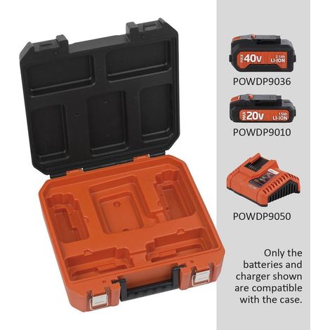 Powerplus POWDPTB05 – Coffret de rangement Dual Power 350×120×345 mm – sans batterie ni chargeur – pratique et robuste (1/5)
