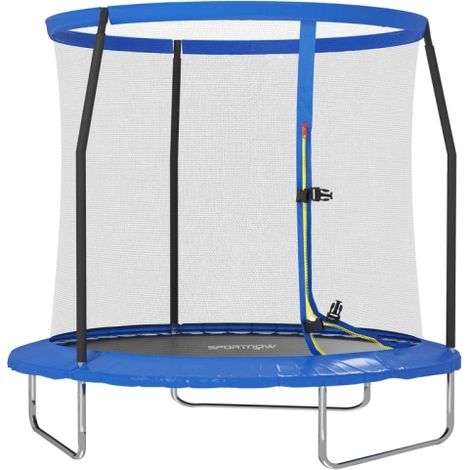 8ft Outdoor Trampoline with Safety Enclosure Net and Steel Frame, Includes Safety Cover for Enhanced Protection (1/5)