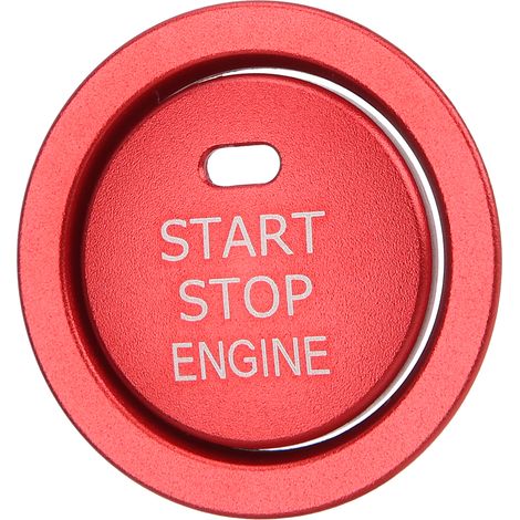Capot de bouton d'arrêt moteur en alliage d'aluminium rouge, pièce intérieure auto de remplacement pour Wildlander 2020 (1/5)