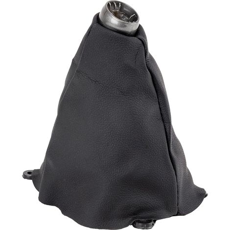 Originale schwarze Schaltmanschette aus Kunstleder für Honda Civic. Ideal als Ersatz für die Originalmanschette. (1/2)