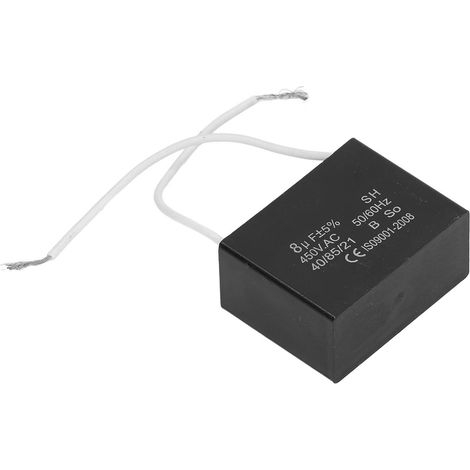 Condensateur de démarrage 8μF 450VAC pour moteur, générateur et climatisation (1/5)