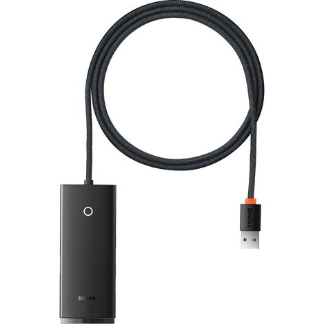 Baseus Lite Series Hub USB 4 en 1 a 4 puertos USB 3.0 de 1 m (Negro) (1/5)