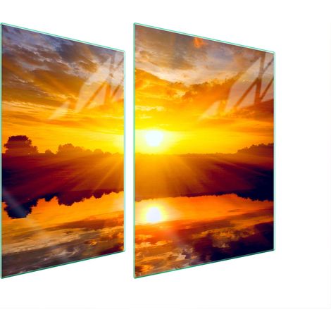 PLAQUE DE PROTECTION EN VERRE POUR POÊLE 70x52 SUN (1/5)