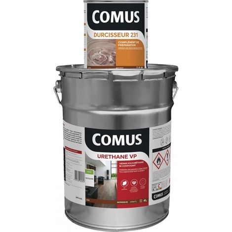 URETHANE VP (B+D) - SATINE 4.8L - Vernis acrylique de protection spécial parquets - COMUS (1/3)