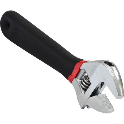 Dapetz ® Adjustable Wrench Spanner 6" 150mm Soft Grip Spanner and Pipe Wrench Extra Large Jaw Capacity 6" Bi-Material Opening Bathroom Nut Key Hand Tool DIY (1/3)