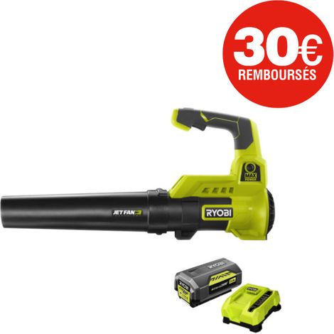 Souffleur RYOBI 36V Max Power - 1 batterie LithiumPlus 36V 4.0Ah - 1 chargeur rapide 6.0Ah - RY36BLA-140 (1/5)