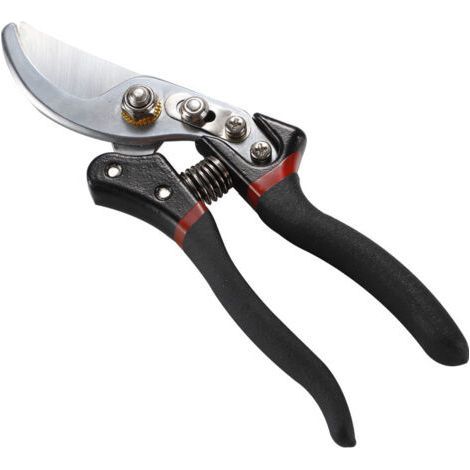 Garden pruning shears - non-slip scissors with locking handle for pruning gardens, shrubs - 21 cm (1/3)