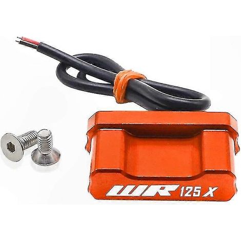 Universeller Kennzeichenhalter mit LED-Beleuchtung für Motorräder 2012-2016 (orangefarbene LED-Leuchten) (1/5)