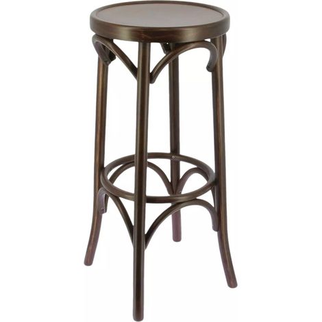 Tabouret RICHEMOND en bois style bistrot pour intérieur (1/2)