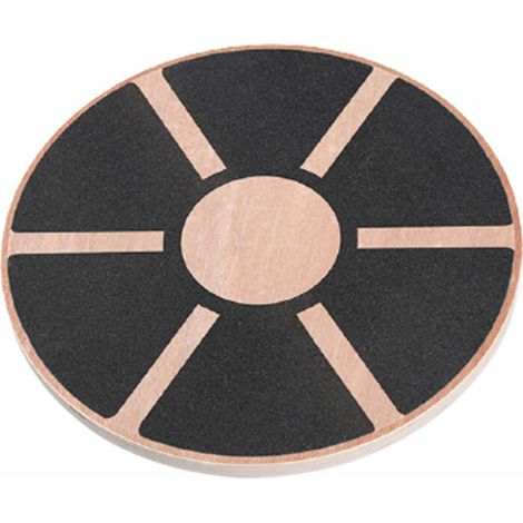 Plateau d'équilibre/Planche de thérapie/Balance Board/Coussin D'équilibre Professionel en Bois pour l'exercice, Gym, Sport Performance Enhancement, Rehab, Formation Dim.395mm (1/5)