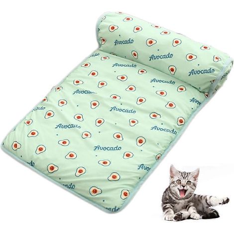 Tapis rafraîchissant pour chien et chat, lit d'été auto-refroidissant, couverture gel fraîcheur, matelas de repos pour animaux, grande taille. (1/5)