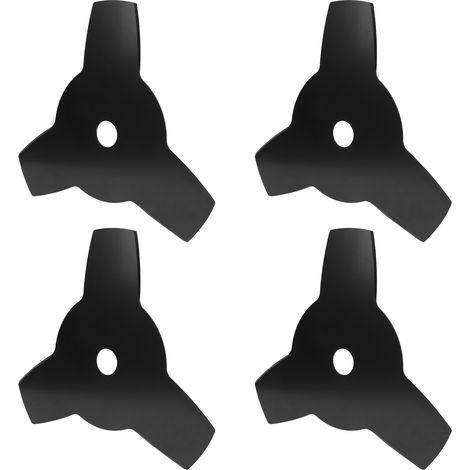 Lot de 4 lames de coupe-bordures 3T de 25 cm (10 pouces) pour jardin et tondeuse à gazon (1/5)