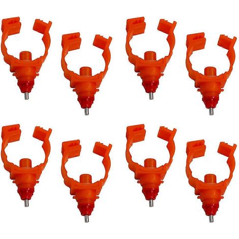 Abreuvoirs automatiques pour poules, distributeurs d'eau, lot de 40, rouges (1/5)