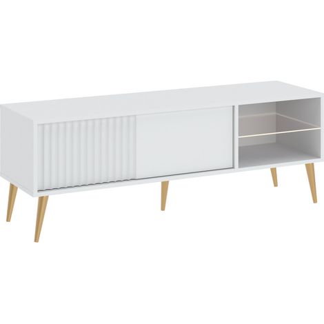 Meuble TV Barcelona - 135 cm Blanc (1/5)