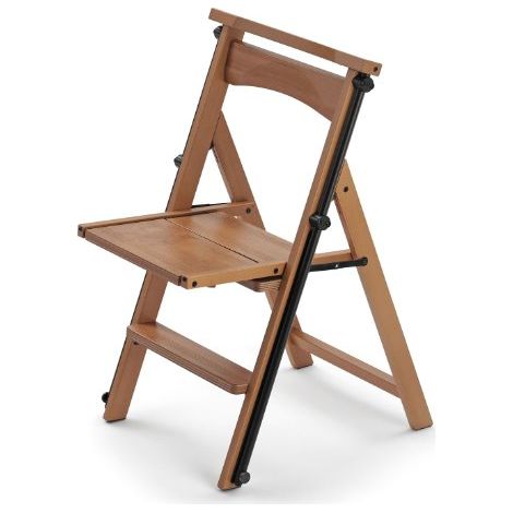 Sedia Scala ELETTA, Legno - Trasformabile - 4 gradini - Finitura Ciliegio - Arredamenti Italia (1/4)
