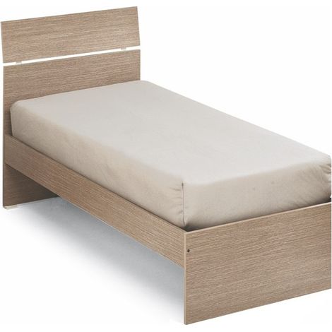 Einzelbett für Zimmerfarbe Ulme cm 200x85xH 98 (1/2)