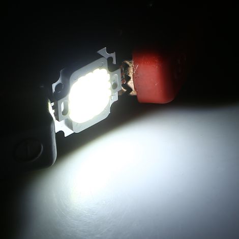 Packung mit 10 SMD COB 10W LEDs, 9-10V DC, für Strahler, Hochleistungs-LED-Lampen in Kaltweiß (1/5)