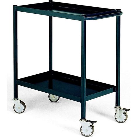 PROVOST - Desserte d'atelier en acier gris à 2 plateaux fixes - Charge max 150 kg