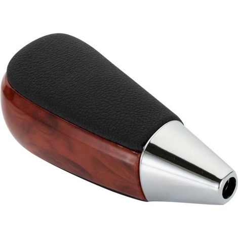 Convient pour le pommeau de levier de vitesse automatique Toyota Land Cruiser, accessoires de levier de vitesse en bois, cuir rouge perforé, sans base, un ensemble, cuir perforé, pommeau de vitesse en