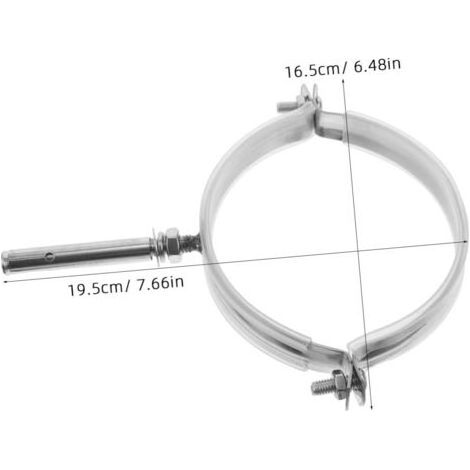 Lot De 4 Supports Muraux Pour Tuyau De Cheminée En Acier Inoxydable Support Pour Tuyau De Poêle(16 mm)