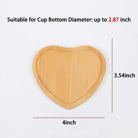 Ensemble de 4 sous-verres en bois - Sous-verres faits main, épais et résistants à la chaleur, adaptés aux bureaux, bars et fermes - Sous-verres uniques en bambou naturel pour protéger votre bureau (fo (1/5)