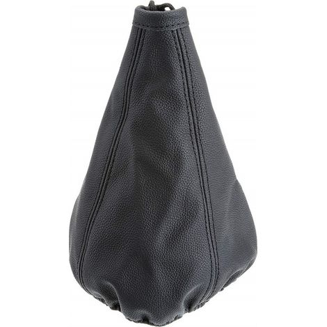 TRADE SHOP - Cuffia In Pelle Per Cambio Auto Nero Universale Copertura Antipolvere Leva Cambio -